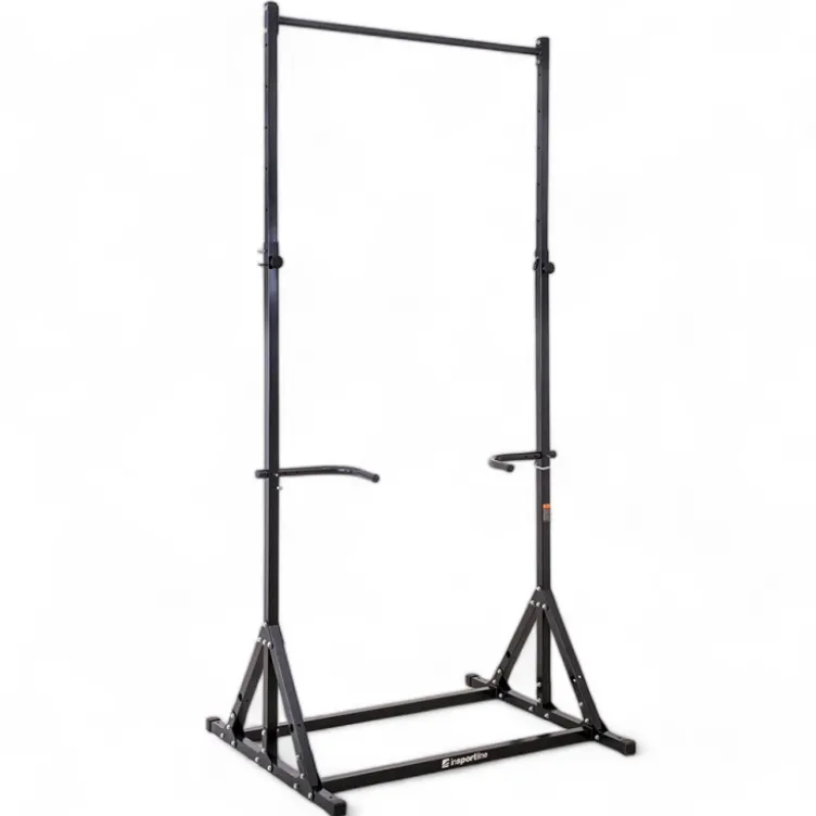 Station autoportante pour exercices de tractions et dips - Barre de traction réglable en hauteur et barres parallèles ajustables