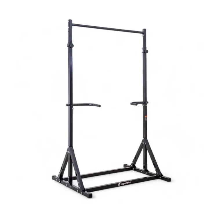 Station autoportante pour exercices de tractions et dips - Barre de traction réglable en hauteur et barres parallèles ajustables