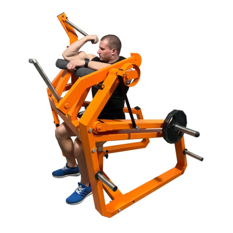 Station Biceps Curl à charge libre pour salle de musculation commerciale - Disques de poids olympiques