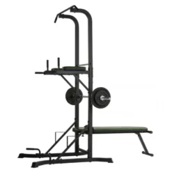 Station chaise romaine avec banc de musculation pliable pour Homegym