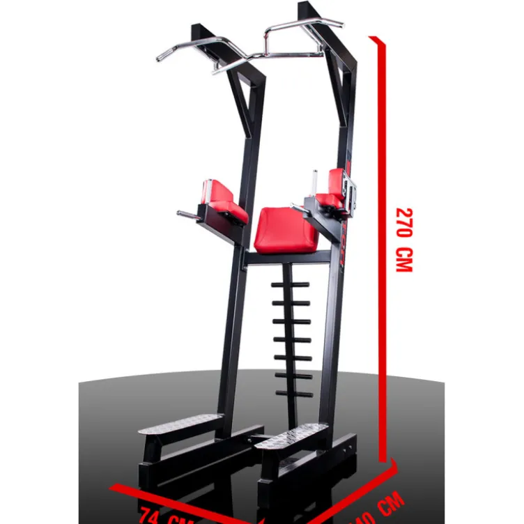 Station chaise romaine multipostes pour exercices de musculation haut du corps