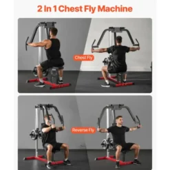 Station compacte chest and reverse fly de musculation pour home gym -Station ultra-robuste à capacité 204 kg