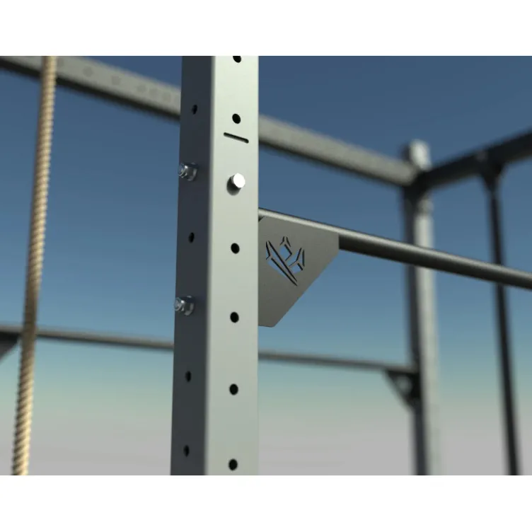 Station de Crossfit Mighty en acier galvanisé complète et polyvalente fixable en extérieur