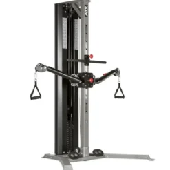 Station de musculation ATX à poulie double : Functional Trainer Autoportant colonne de poids 80 kg