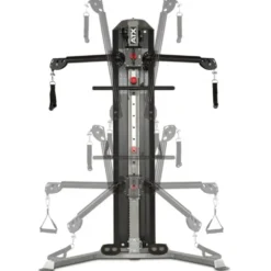 Station de musculation ATX à poulie double : Functional Trainer Autoportant colonne de poids 80 kg