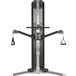 Station de musculation ATX à poulie double : Functional Trainer Autoportant colonne de poids 80 kg
