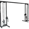 Station de musculation cable crossover avec 2 x colonnes de poids à charges libres
