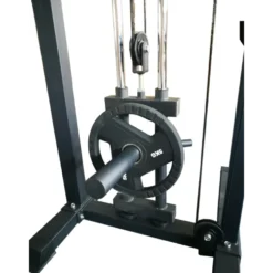Station de musculation cable crossover avec 2 x colonnes de poids à charges libres