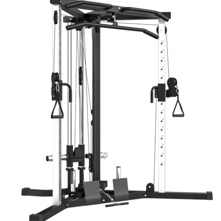 Station de musculation d'angle multifonction avec barre de traction - Cage home gym 15 positions réglables
