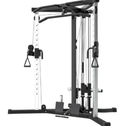 Station de musculation d'angle multifonction avec barre de traction - Cage home gym 15 positions réglables