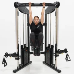 Station de musculation Functionnal Trainer Force USA à doubles poulies vis à vis réglables de 60 kg