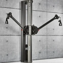 Station de musculation multifonctionnelle ATX avec double poulie et colonne de poids - Fixation murale