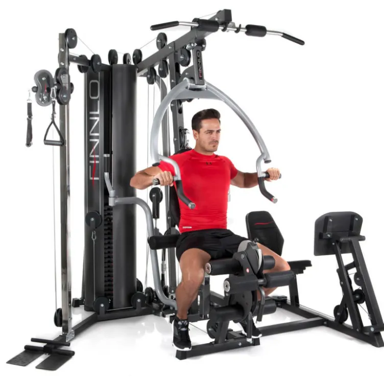 Station de musculation multifonctions avec presse pour les jambes - Home gym Autark 6800
