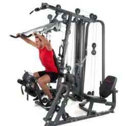 Station de musculation multifonctions avec presse pour les jambes - Home gym Autark 6800
