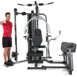 Station de musculation multifonctions avec presse pour les jambes - Home gym Autark 6800