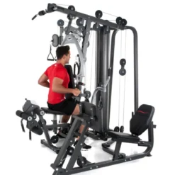 Station de musculation multifonctions avec presse pour les jambes - Home gym Autark 6800