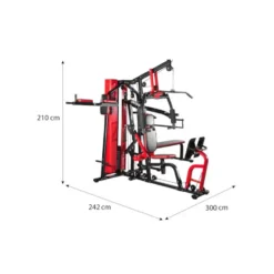 Station de musculation multipostes pour Home gym - Bras leviers et presse à cuisses