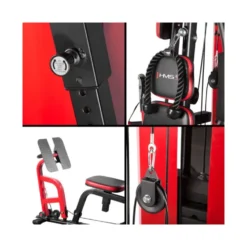 Station de musculation multipostes pour Home gym - Bras leviers et presse à cuisses