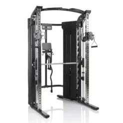 Station de musculation polyvalente avec double colonne de poids de 80 kg - Autark FT3