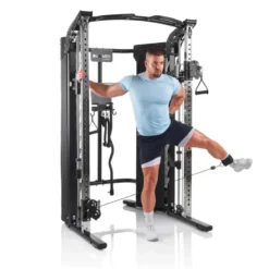 Station de musculation polyvalente avec double colonne de poids de 80 kg - Autark FT3