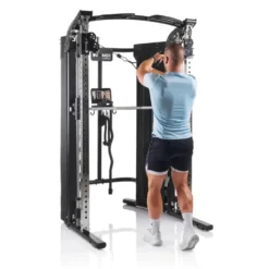 Station de musculation polyvalente avec double colonne de poids de 80 kg - Autark FT3