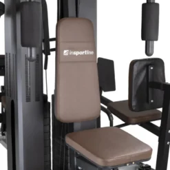 Station de musculation 5 postes en 1 pour entraînement à domicile - Machine de fitness multiposte avec presse à cuisse