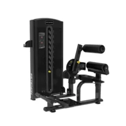 Station de musculation pour abdominaux à charge guidée avec colonne de poids