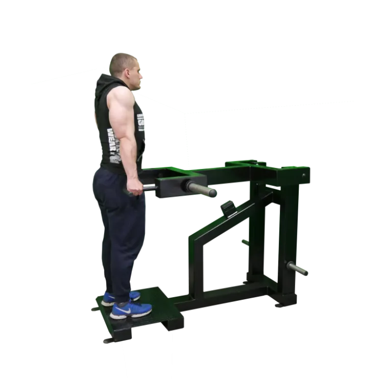 Station de musculation pour les trapèzes à charge libre - Machine Shrug haute résistance pour disques olympiques