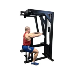 Station de musculation professionnelle Pec Fly convergente pour les Pectoraux Deltoïdes Arrières - Colonne de poids