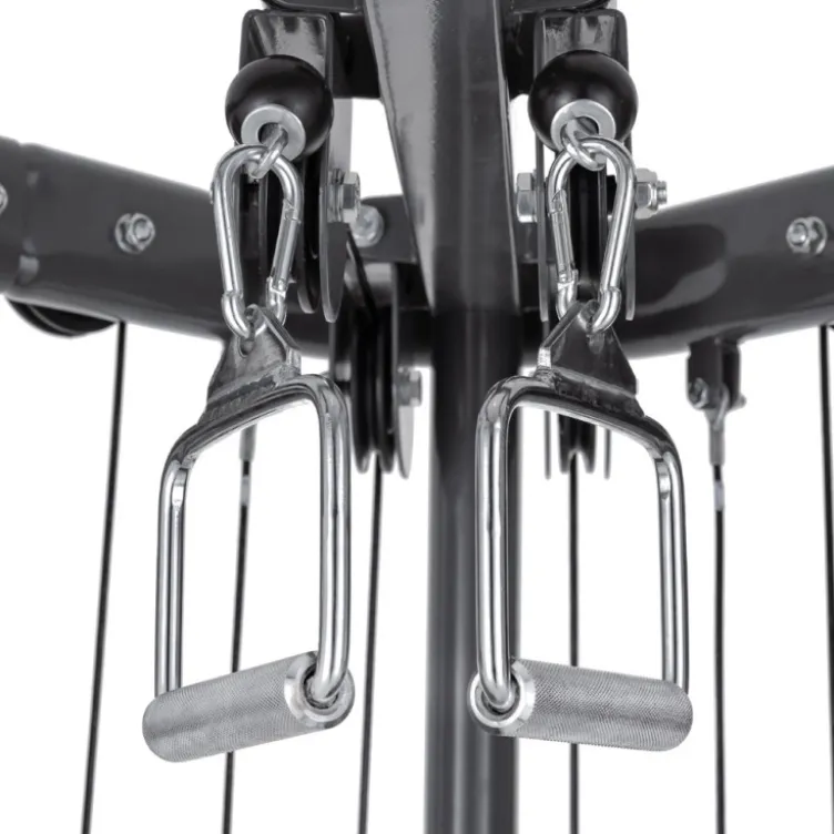 Station de musculation vis à vis à double colonne de poids - Cross trainer home gym