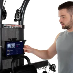 Station d'entraînement multi-fonction avec technologie TNT et set d'accessoires de musculation - Bio Force Extreme Sixpack Plus