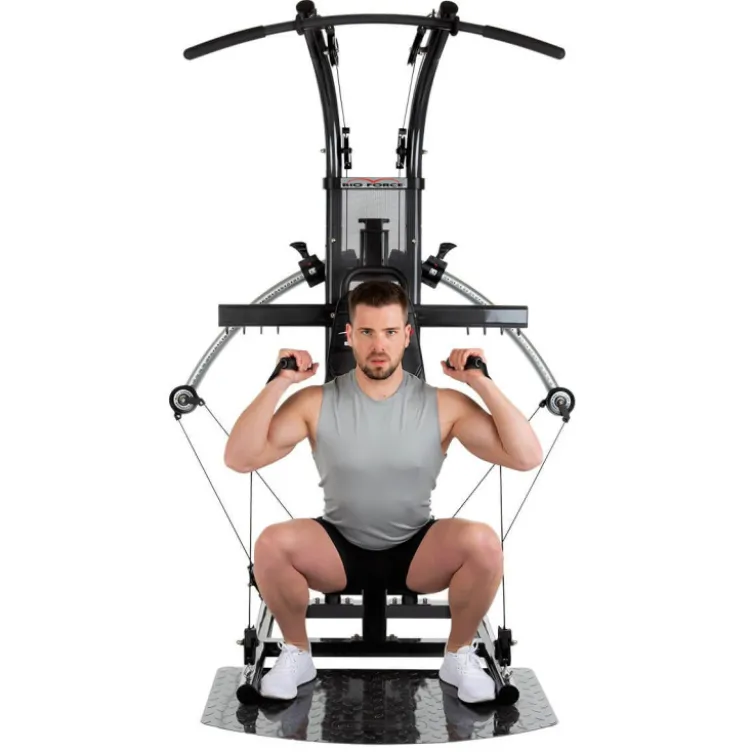 Station d'entraînement multi-fonction avec technologie TNT et set d'accessoires de musculation - Bio Force Extreme Sixpack Plus