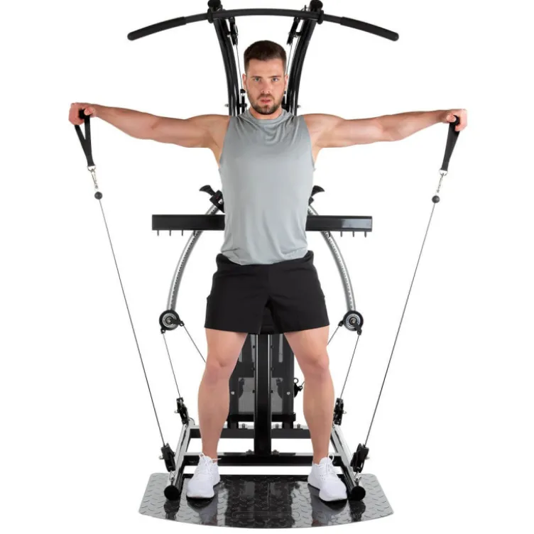 Station d'entraînement multi-fonction avec technologie TNT et set d'accessoires de musculation - Bio Force Extreme Sixpack Plus