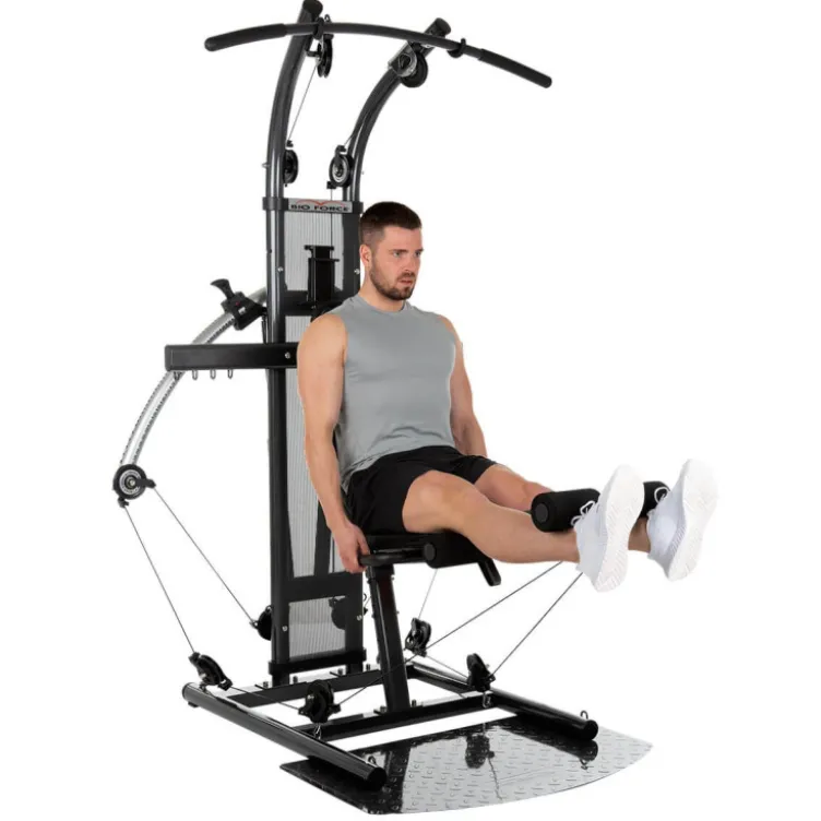 Station d'entraînement multi-fonction avec technologie TNT et set d'accessoires de musculation - Bio Force Extreme Sixpack Plus