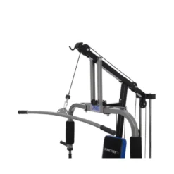 Station d'entraînement ultra polyvalente pour exercices de force avec colonne de poids de 45 kg