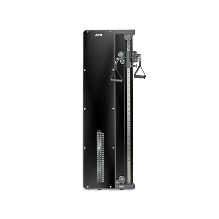 Station de tirage ATX Single compacte multi-position à colonne de poids 60 kg avec kit de poignées de tirage