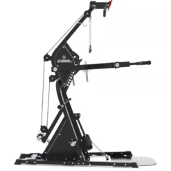 Station de tirage avec bras de levier réglables sur 9 positions LGX Titanium Strength pour home gym - Barre traction multi-grip