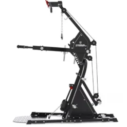 Station de tirage avec bras de levier réglables sur 9 positions LGX Titanium Strength pour home gym - Barre traction multi-grip