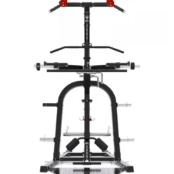 Station de tirage avec bras de levier réglables sur 9 positions LGX Titanium Strength pour home gym - Barre traction multi-grip