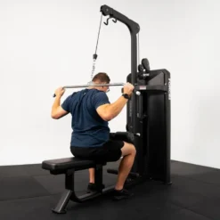 Station de tirage 2 en 1 Force USA - Lat pull down machine combo rowing assis à charge guidée 120 kg