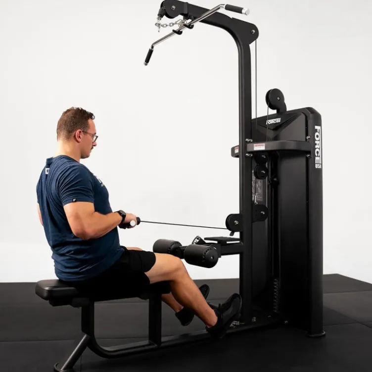 Station de tirage 2 en 1 Force USA - Lat pull down machine combo rowing assis à charge guidée 120 kg
