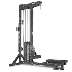 Station de tirage à poulie ATX ultra polyvalente 3 en 1 pour lat pulldown et rowing avec colonne de poids 135 kg - Trinity Tower