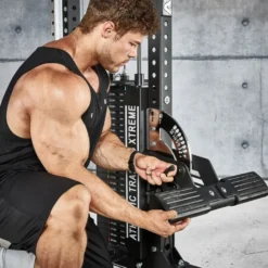 Station de tirage à poulie ATX ultra polyvalente 3 en 1 pour lat pulldown et rowing avec colonne de poids 135 kg - Trinity Tower