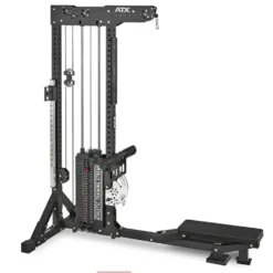 Station de tirage à poulie ATX ultra polyvalente 3 en 1 pour lat pulldown et rowing avec colonne de poids 135 kg - Trinity Tower