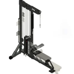 Station de tirage à poulie ATX ultra polyvalente 3 en 1 pour lat pulldown et rowing avec colonne de poids 135 kg - Trinity Tower