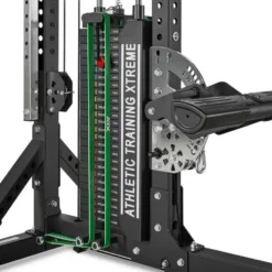 Station de tirage à poulie ATX ultra polyvalente 3 en 1 pour lat pulldown et rowing avec colonne de poids 135 kg - Trinity Tower