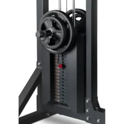 Station de tirage pull tower à charge guidée 95 kg avec 3 poignées et siège réglable