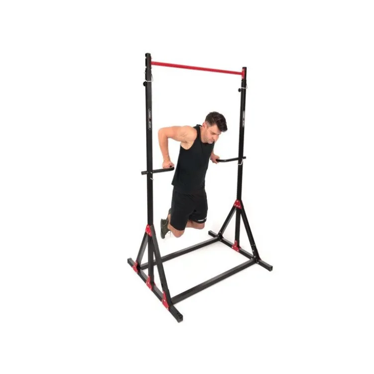 Station fixe de musculation Tractions et Dips ajustable pour Home gym