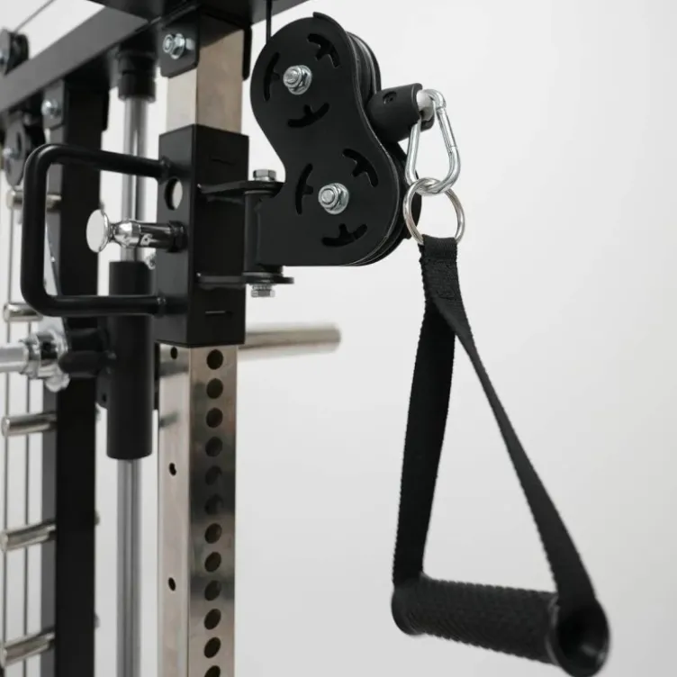 Station Force USA G4 All-In-One Trainer - Rack à squat avec Smith Machine et Double Poulie de 77 kg