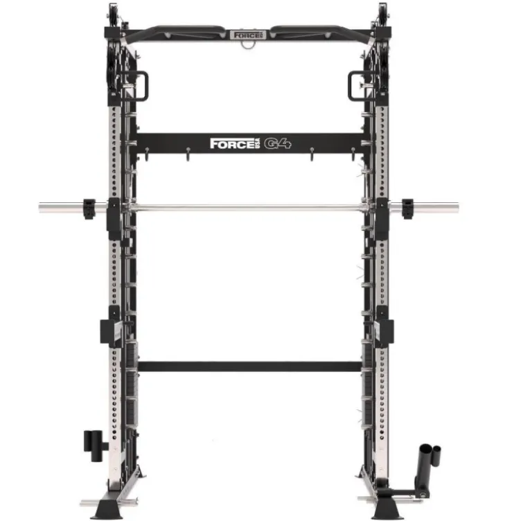 Station Force USA G4 All-In-One Trainer - Rack à squat avec Smith Machine et Double Poulie de 77 kg